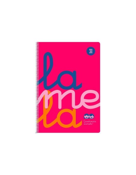 Cuaderno Fº polipropileno C3 80 hojas 90 grs rosa 7FTP003R